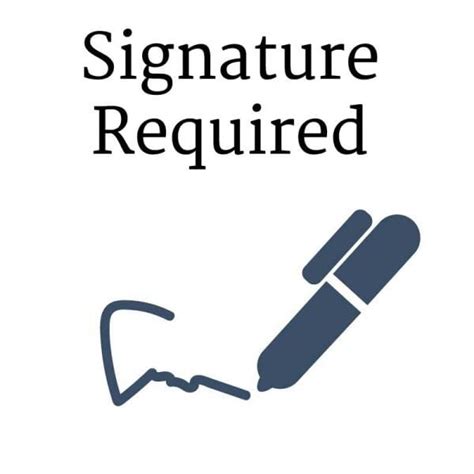 Signature required. Things To Know About Signature required. 